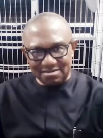 Peter Gregory Obi, VOA interview still from 2022